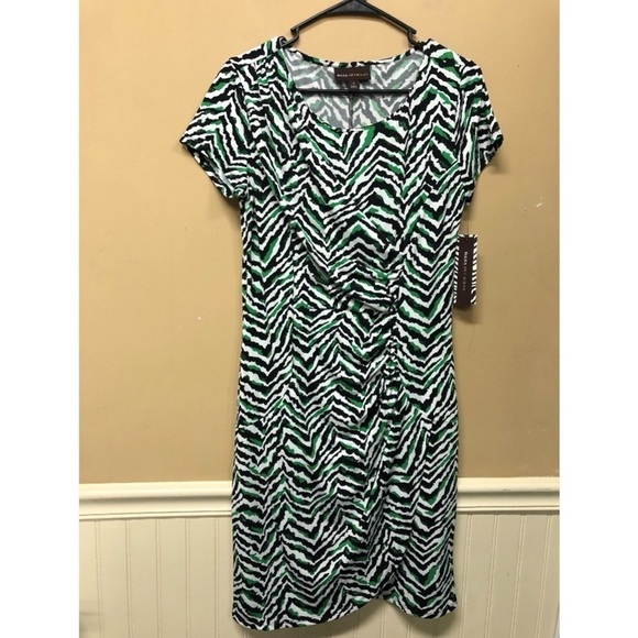 Dana Buchman Womens Multicolor Stretch Dress Sz Small NWT - Picture 1 of 5